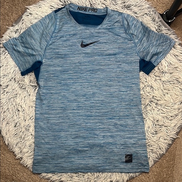 Nike Tops - Nike Pro Men's Blue Shirt